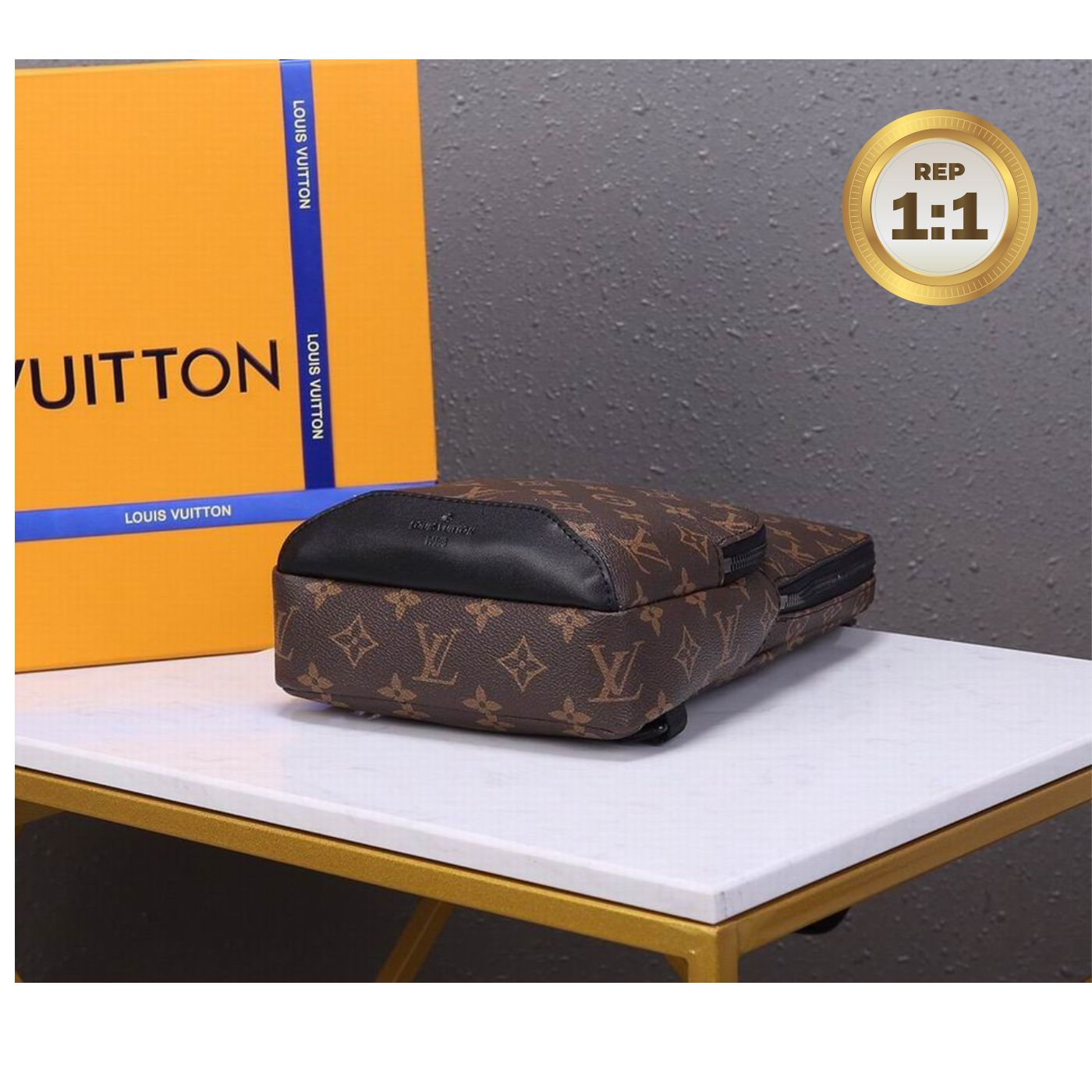 [REP 1:1] Louis Vuitton Avenue Sling Bag Brown For Men 12.2in/31cm